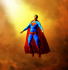 ONLY THE YELLOW SUN OF PLANET EARTH CAN GIVE SUPERMAN HIS SUPER POWERS.