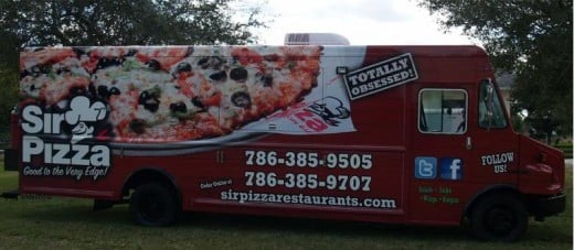 Wha?! There's a Sir Pizza food truck? I think that would look nice in my driveway!