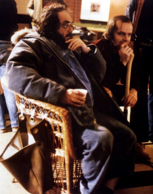 Stanley Kubrick with Jack Nicholson