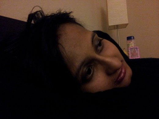 me before the honey mask experiment !