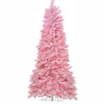 A Flocked Cotton Candy Pink Artificial Christmas Tree