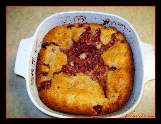 Finished product! Not all that pretty, but it's delicious!