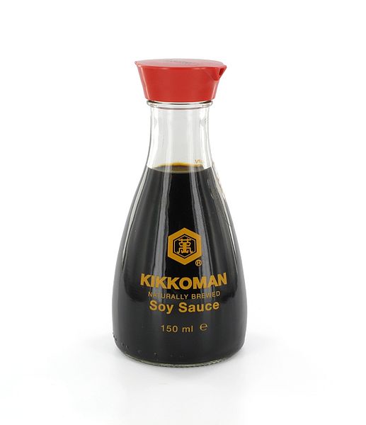 Even though it's not listed as an ingredient on the label, soy sauce contains glutamate.