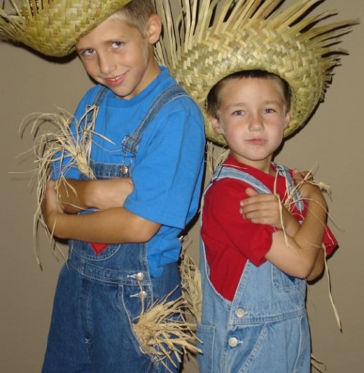Kids or scarecrows - they both belong in the garden!