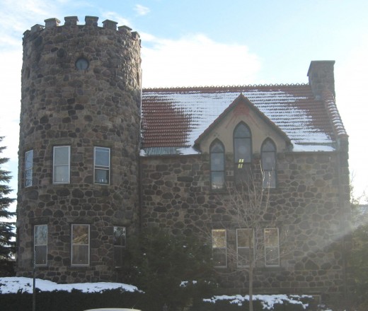 Roycroft building in East Aurora. Town Hall building