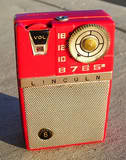 An old transistor radio.  I had one of these permanently stuck next to my ear in 1975.