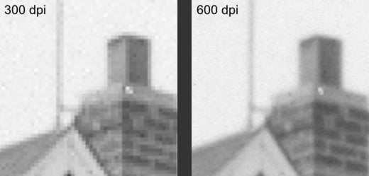comparison of 300 dpi and 600 dpi - images by timorous