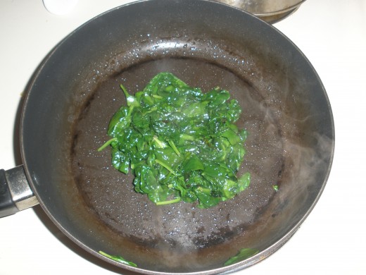 Spinach cooks down a lot!