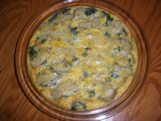 Final product!  Used white cheddar in this one, so it's not as colorful as if you use orange cheddar. 