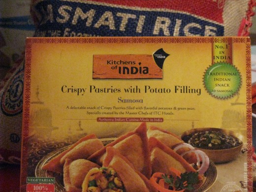 Crispy Samosas filled with potato and green peas are a delicious snack or appetizer.