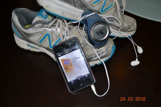 Running Necessities: My Ipod, Garmin, Good Shoes, Objex Bra