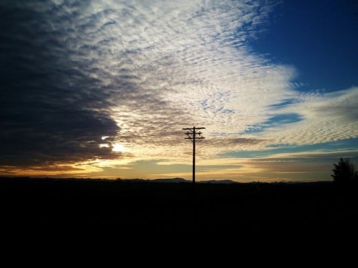 Sunset captures the imagination in Eugene, Oregon's western sky.
