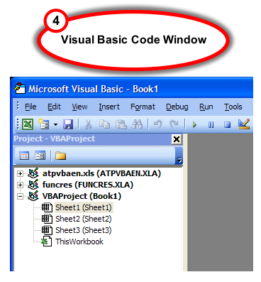 Figure 4.  Visual Basic Editor window