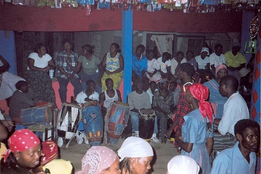 Vodou (Voodoo) ceremony in Jacmel Haiti