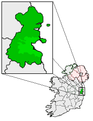 Map location of Dublin, Ireland Source: 'User:Bastique', GNU / Creative Commons A-SA 3.0, wikimedia.org