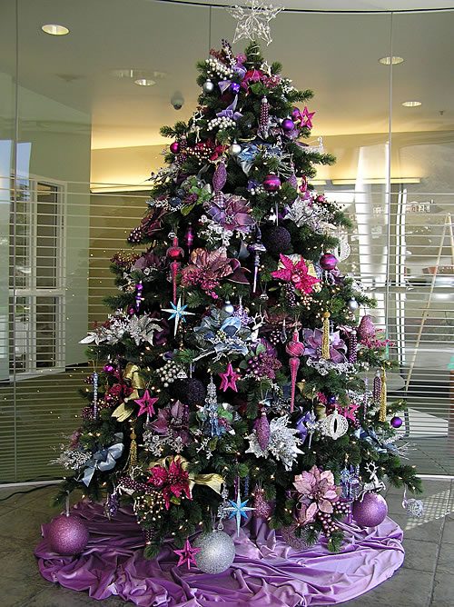 Dress Up Your Christmas Tree with Silk Florals