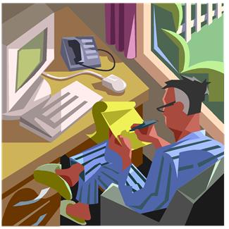 For taxpayers working at home the IRS has made taking the Home Office Deduction easier.