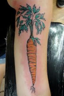 Funny and Interesting Carrot Tattoos