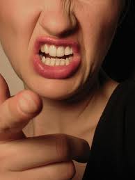 NO MAN LIKES THE SOUND OF AN ANGRY WOMAN'S TEETH GRINDING WHEN SHE IS UPSET WITH HIM.