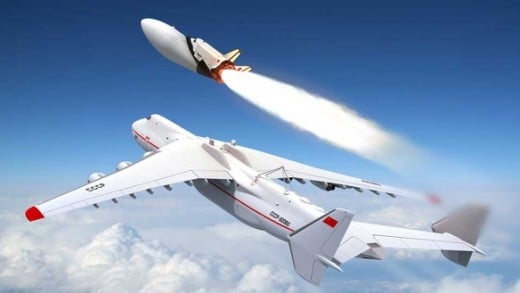 This is one of many concepts for the space plane. In this case, it is jet launched at high altitude. Few people know what the real space plane looks like and there are plenty of artist's renditions.