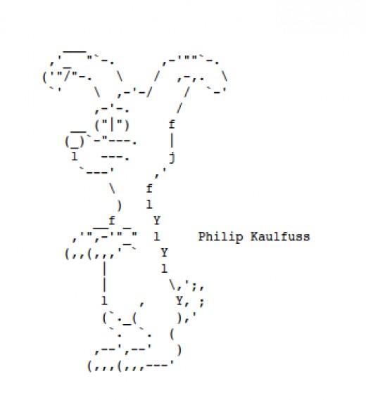 Easter Bunnies and Chocolate Rabbits in ASCII Text Art HubPages