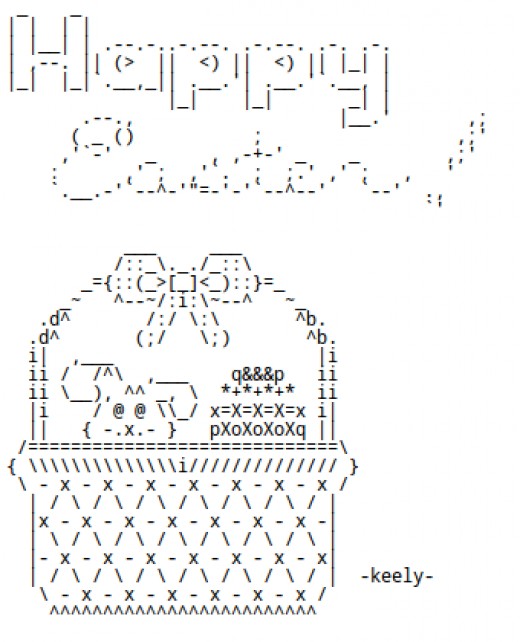 Easter Baskets, Easter Eggs and Easter Chicks in ASCII Text Art HubPages