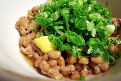 Natto with Egg and Vegetables - Ideal for Health and Dieting