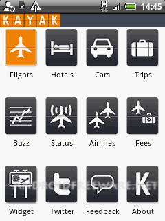 Kayak mobile app for travel research