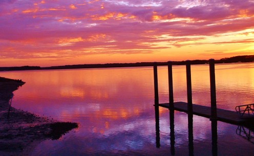 and watching a magnificent sunset.