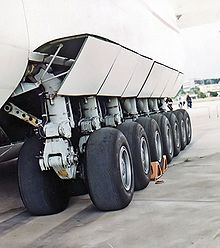 Left side bogey of AN 225 heavy lift 