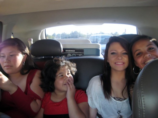 on our way to the party