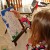 Painting on a canvas is great fun!