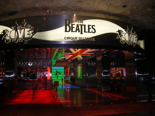 The Beatles Cirque du Soleil show at the Mirage.