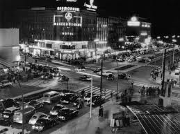 The Kurfuerstendamm at Night, West Berlin, West Germany, 1950s