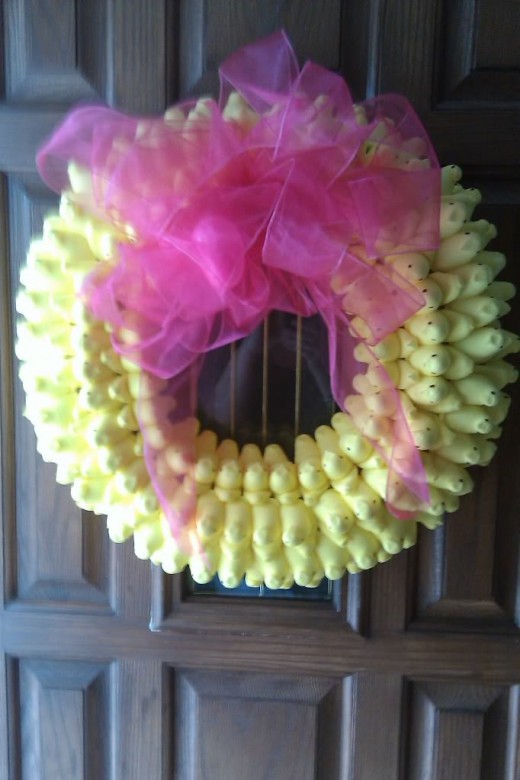 a peeps wreath! maybe start out with something a little less ambitious