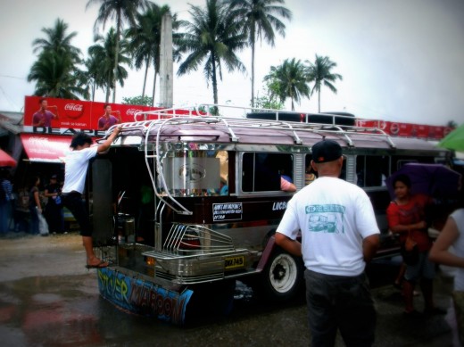 Example of a typical public jeepney in the Philippines. Photo was taken one of its province.