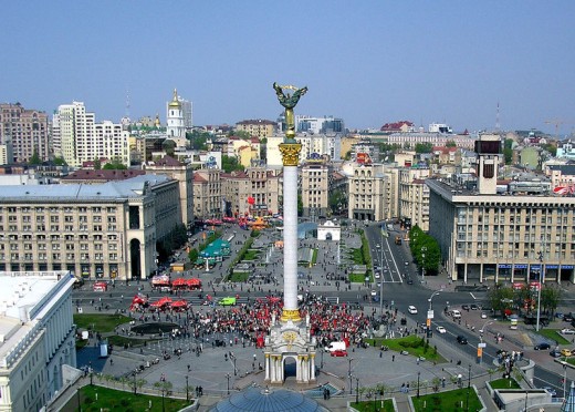 Kiev's main square, Independence Square