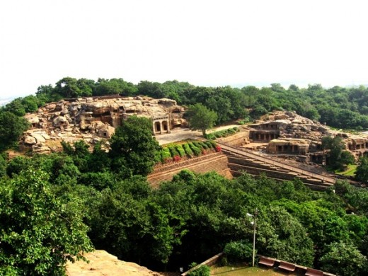 Udaygiri: Photograph taken from Khandgiri hill