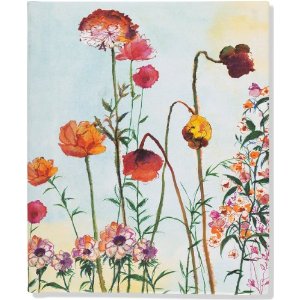 Gorgeous wild flowers grace the cover of this notebook. 