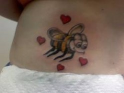 Cool Bee Tattoo Designs