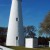 The Ocracoke Light Station - distinctively all white in color.