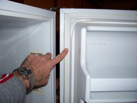 gasket refrigerator door seal replace freezer doors vaseline open seals around slight jamb smear easier might bit cabinet