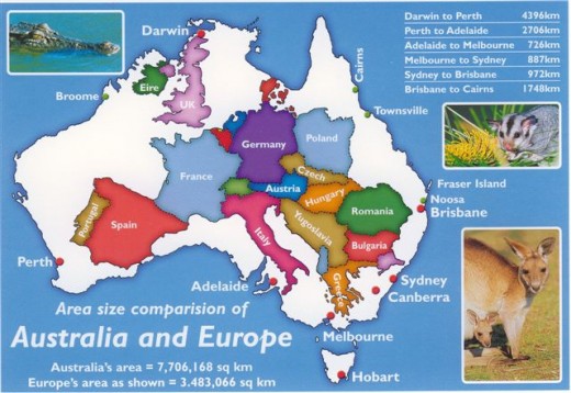 Just to give you an idea how big Australia is
