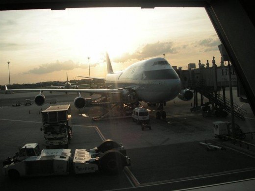 The B747-400 that operated this Cathay Pacific flight between Bangkok and Hong Kong