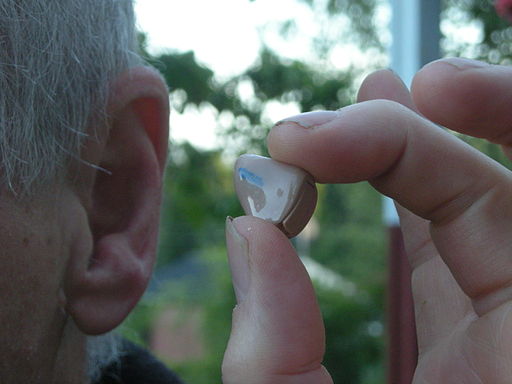In the ear haring aids, not generally supplied by the NHS