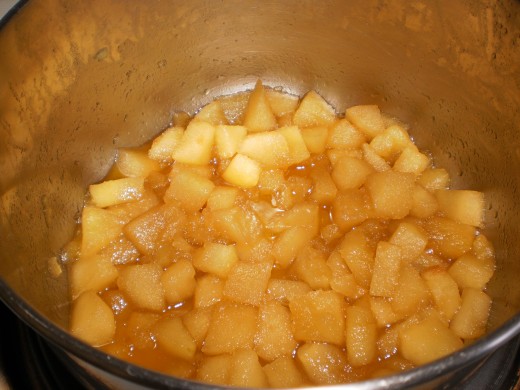 Caramelized apples