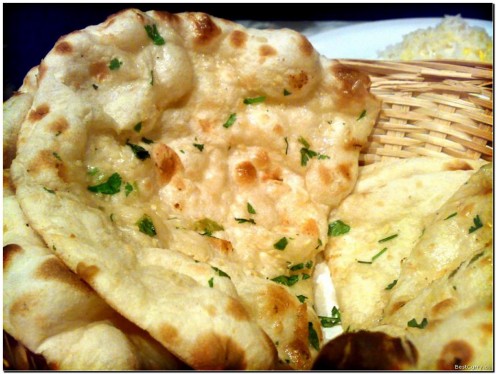 Naan, is quite like pizza. You can top Naan with fresh herbs and seasonings. 