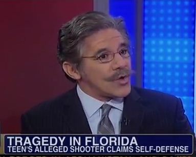 Geraldo says an African American kid wearing a hoodie is reason enough to shoot him