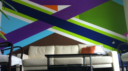 This is a mural I did for our teenage son's room.