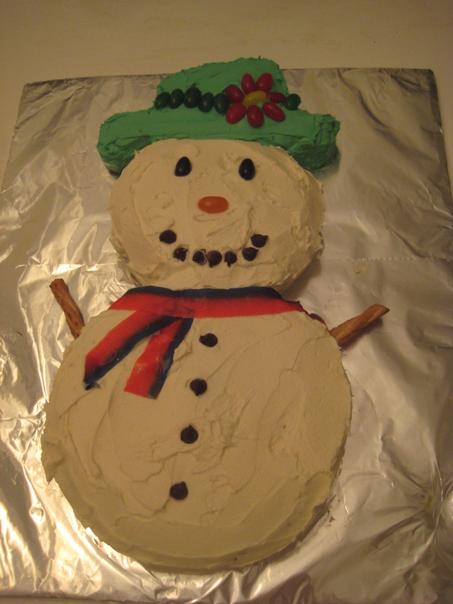 How to Make a Snowman Cake: An Easy